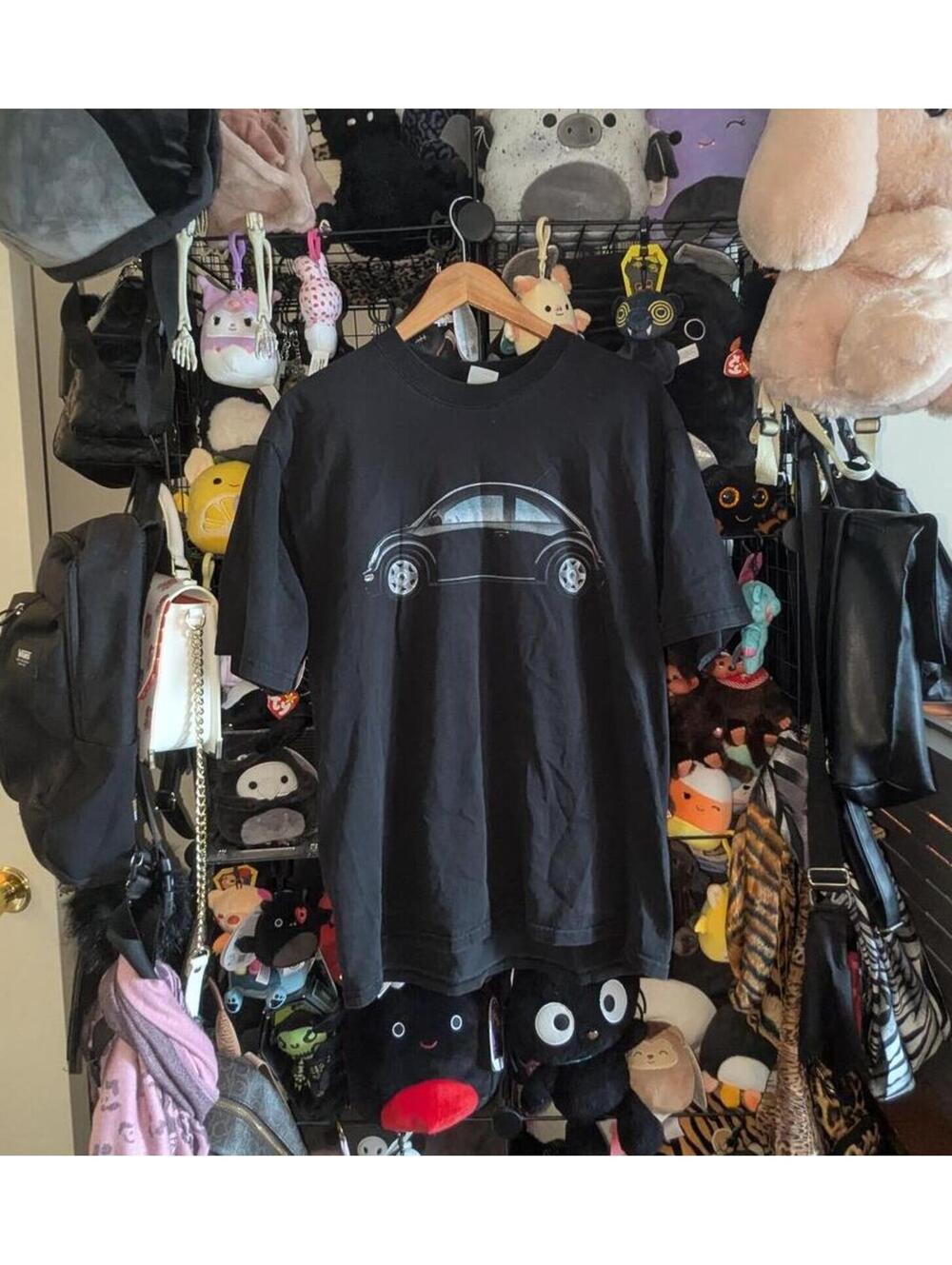Vintage Volkswagen Beetle Double-Sided Graphic T-Shirt